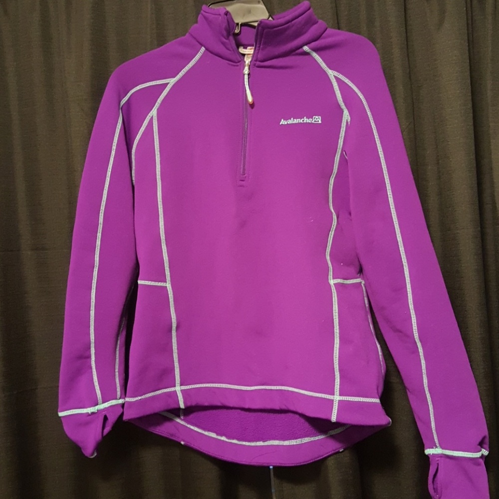 Purple avalanche half zip